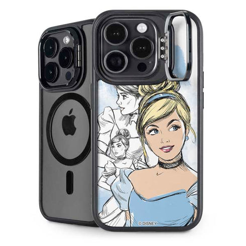 Disney Princess Cinderella Sketch iPhone 15 Pro Kickstand Case